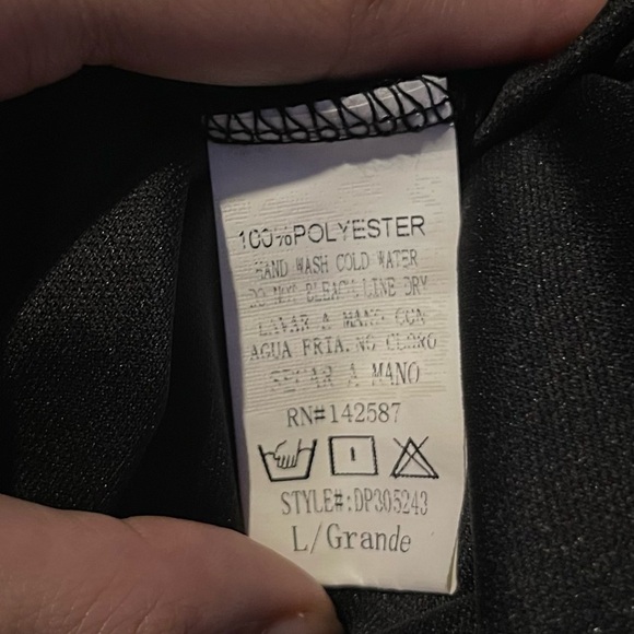 Sheer Top Midi Dress - Black - Picture 5 of 5